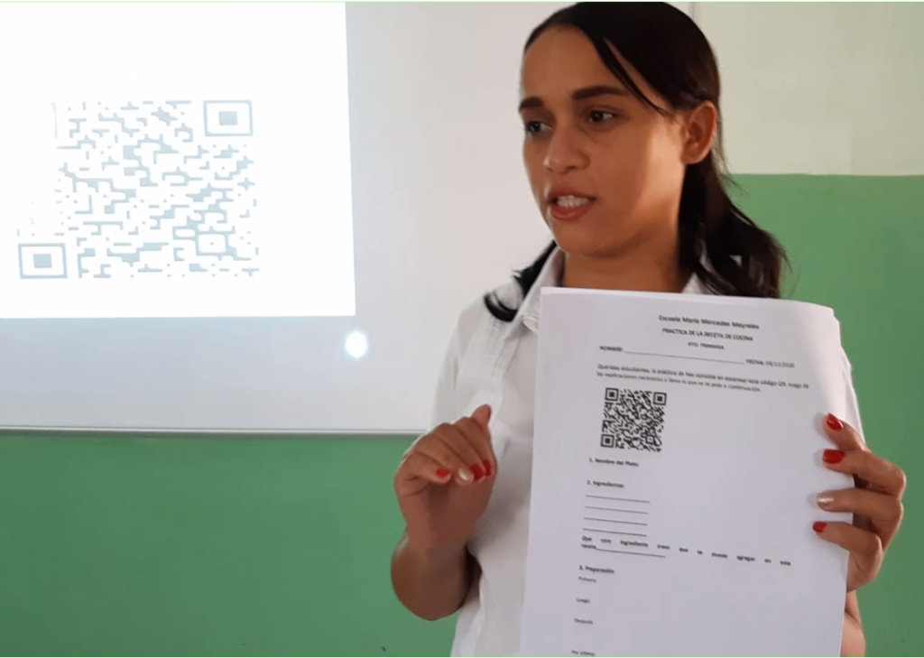 CODIGO QR LA RECETA ESCUELA MARIA MERCEDES MEYRELES